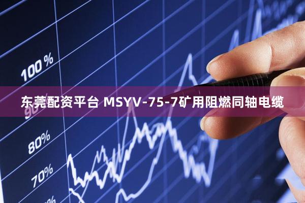 东莞配资平台 MSYV-75-7矿用阻燃同轴电缆